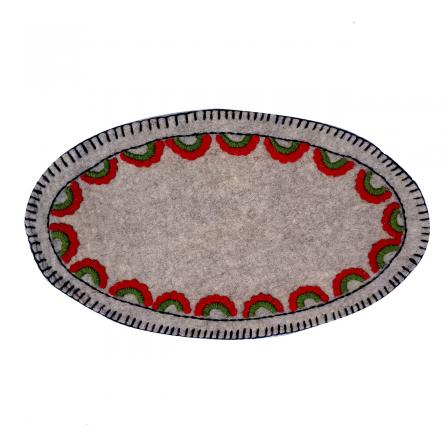 دفتر فروش فرش نمدی بیضی مدل درخشش