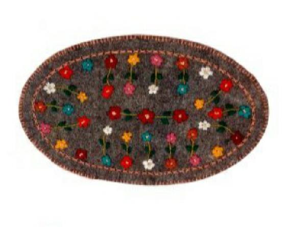 فروش فرش نمد بیضی با قیمت مناسب