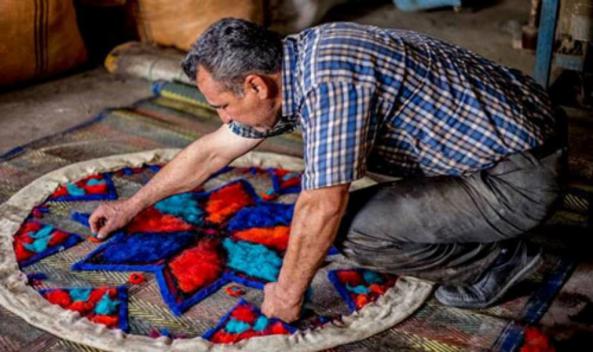 فرش اتاق نمدی ضد رطوبت قوی