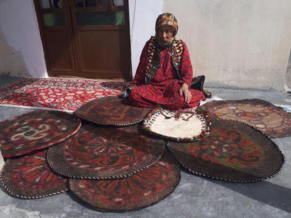 پخش کننده نمد ترکمنی صادراتی