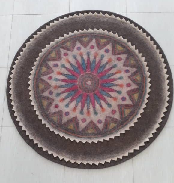 نمد گرد سنتی سمیرم