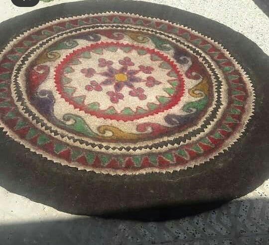 زیرانداز نمدی دایره با کیفیت