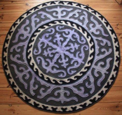 مرکز پخش فرش نمدی سنتی دایره ای