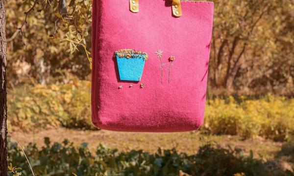 تولید کننده کیف نمدی صورتی باکیفیت