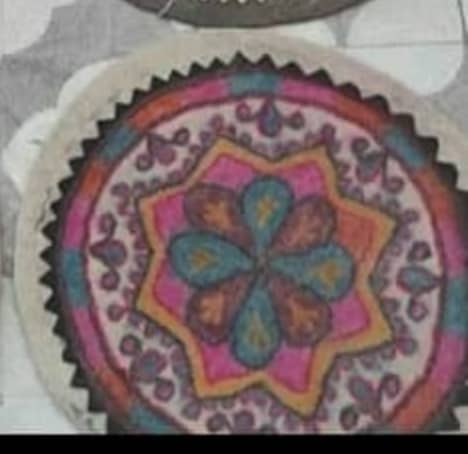 زیرانداز نمدی سنتی گرد