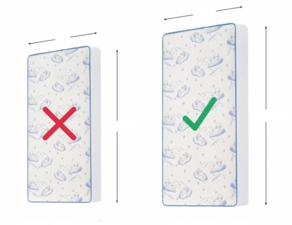 بررسی ابعاد استاندارد تشک نمدی نوزاد