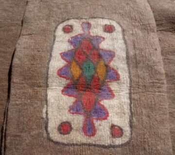 نمد مستطیل شکل گوسفندی