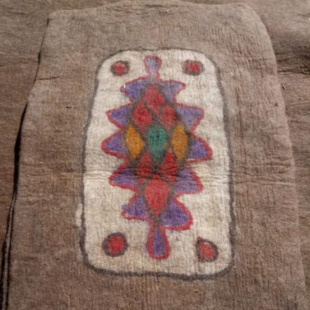 نمد مستطیل شکل گوسفندی