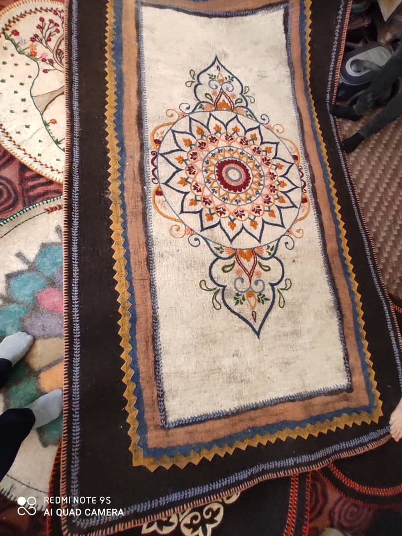 نمد سنتی ۲×۱ گلدوزی