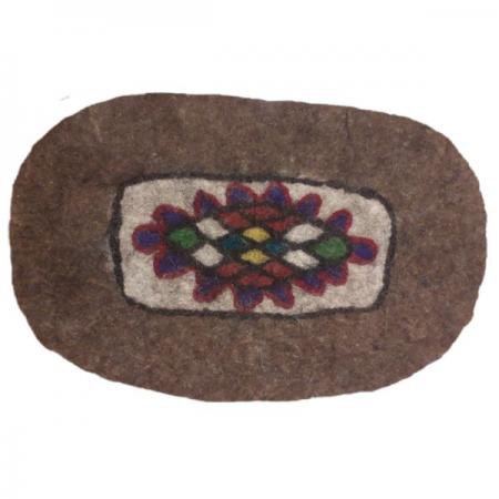 قابلیت های درمانی فرش نمد بیضی طبیعی