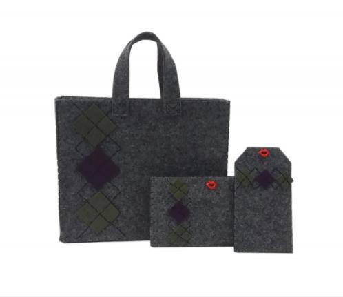 سفارش عمده کیف نمدی زیپ دار مشکی