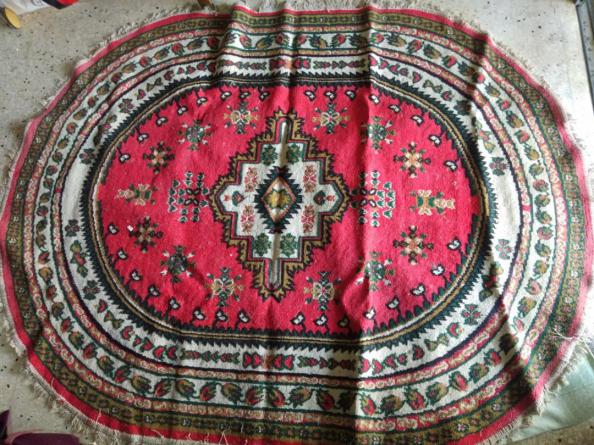 خرید بهترین فرش نمد بیضی 4 متری