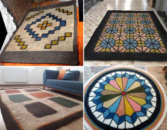 نمد فرش ممتاز دو متری