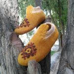 کفش نمدی پشمی دخترانه