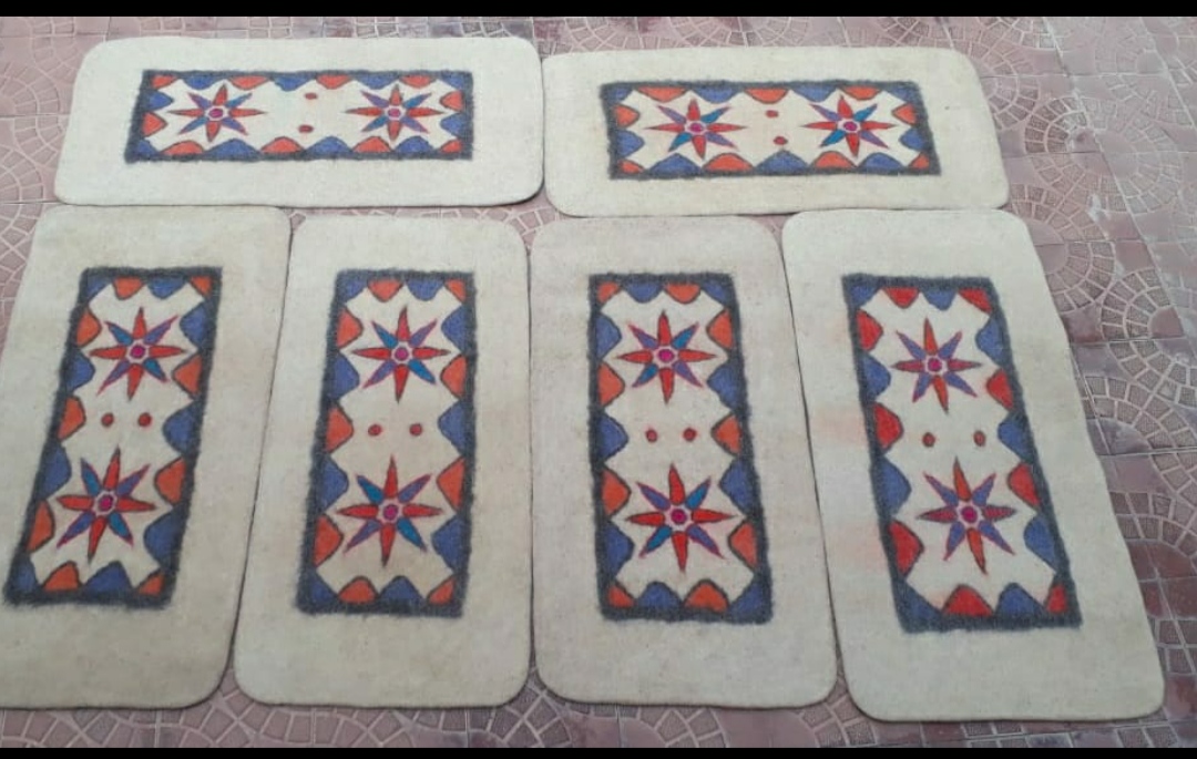 نمد با پشم سفید بره