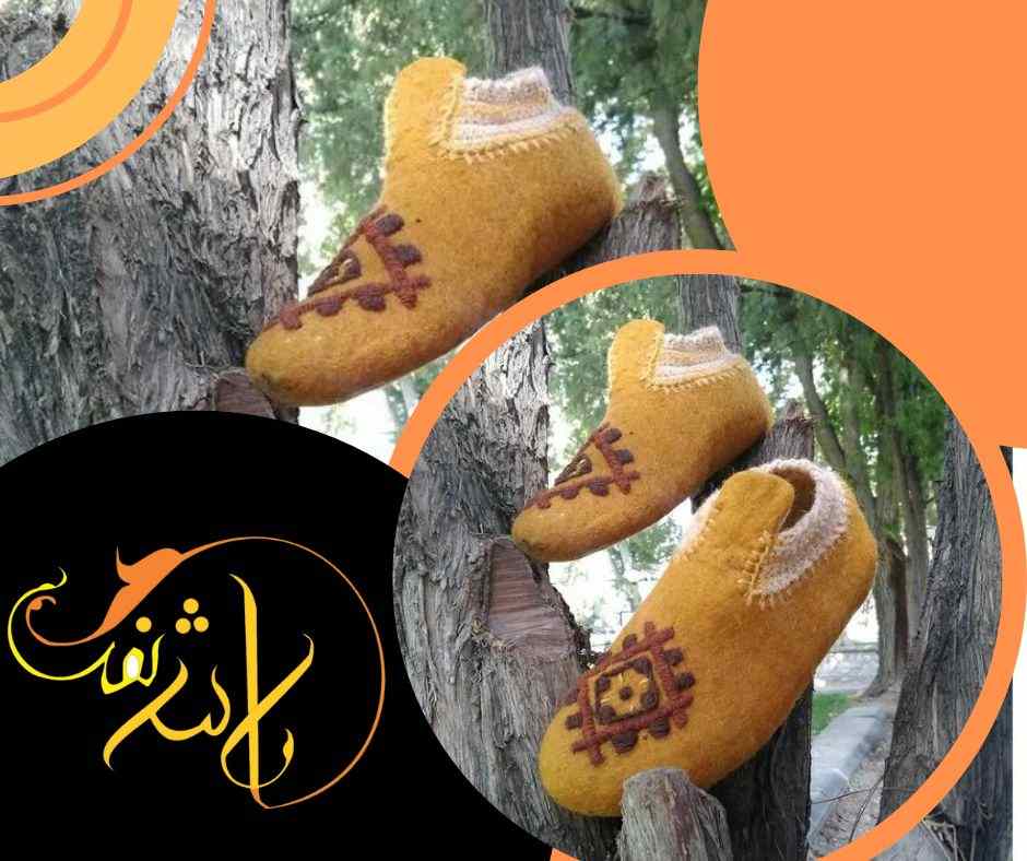 پاپوش نمدی پشمی