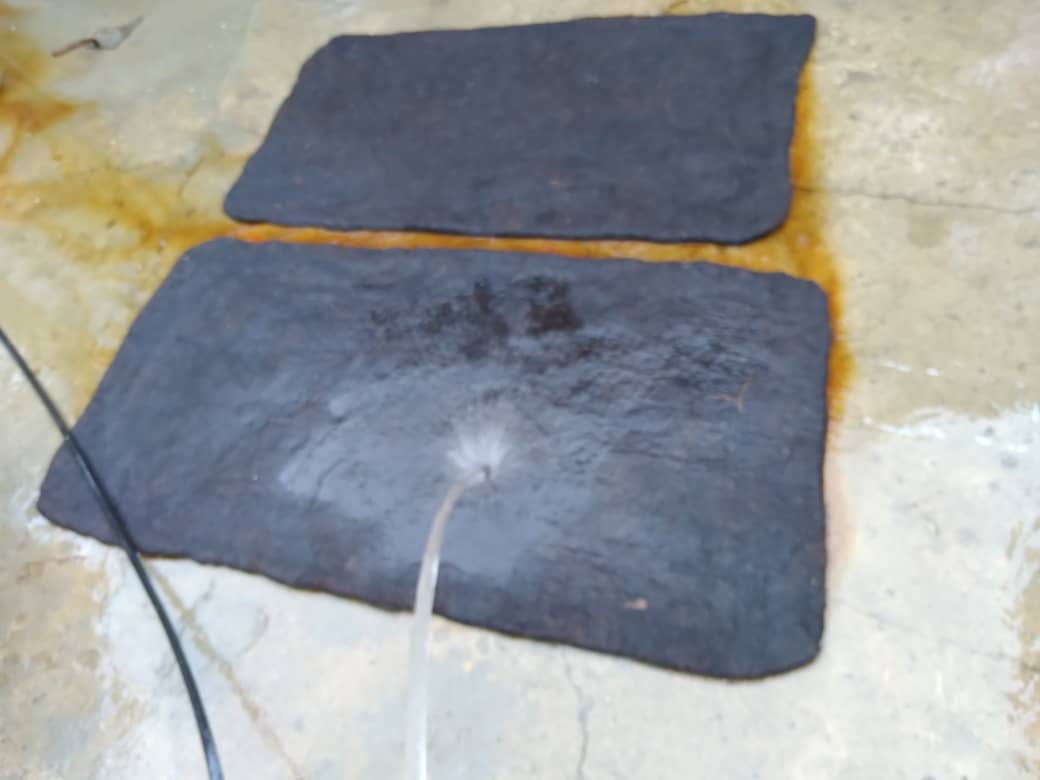 شستشوی نمد پشمی