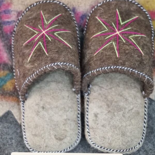 دمپایی روفرشی پشمی مردانه